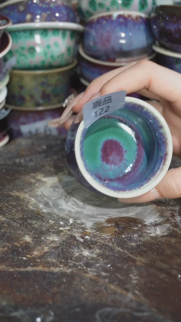 摆件精品窑变钧瓷茶器