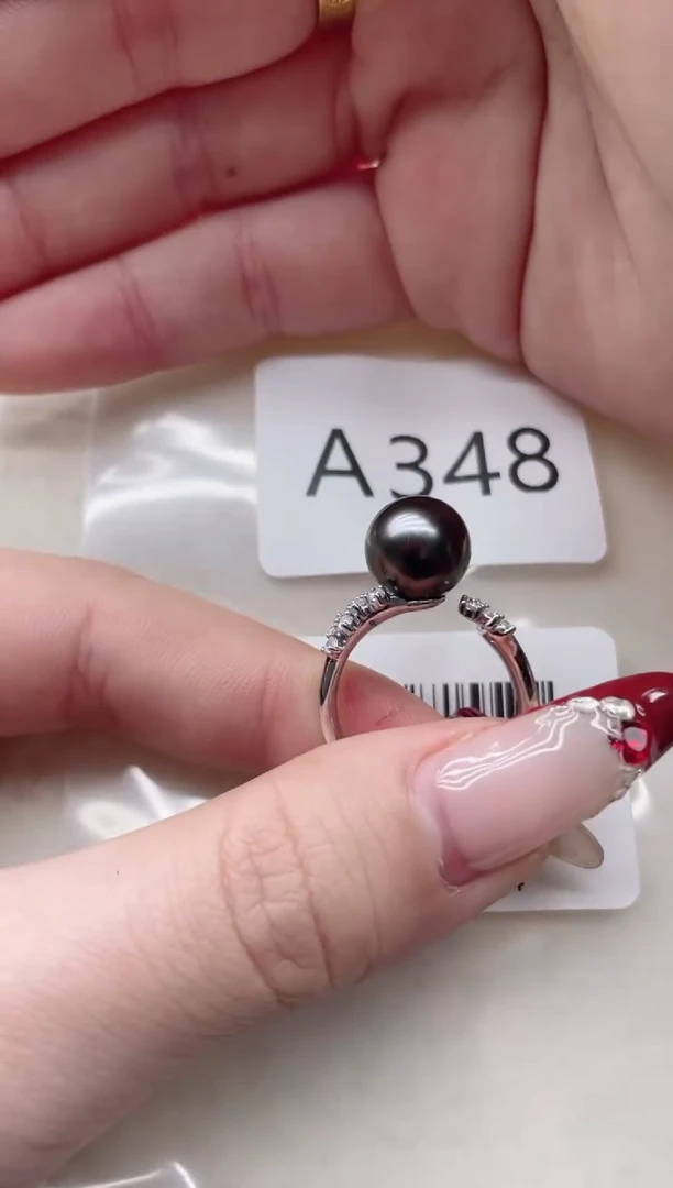 【闪购商品】海水珍珠戒指银S925镶嵌A348