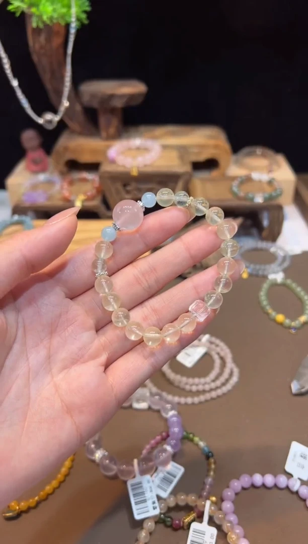 水晶手链未镶嵌手饰@@E6752