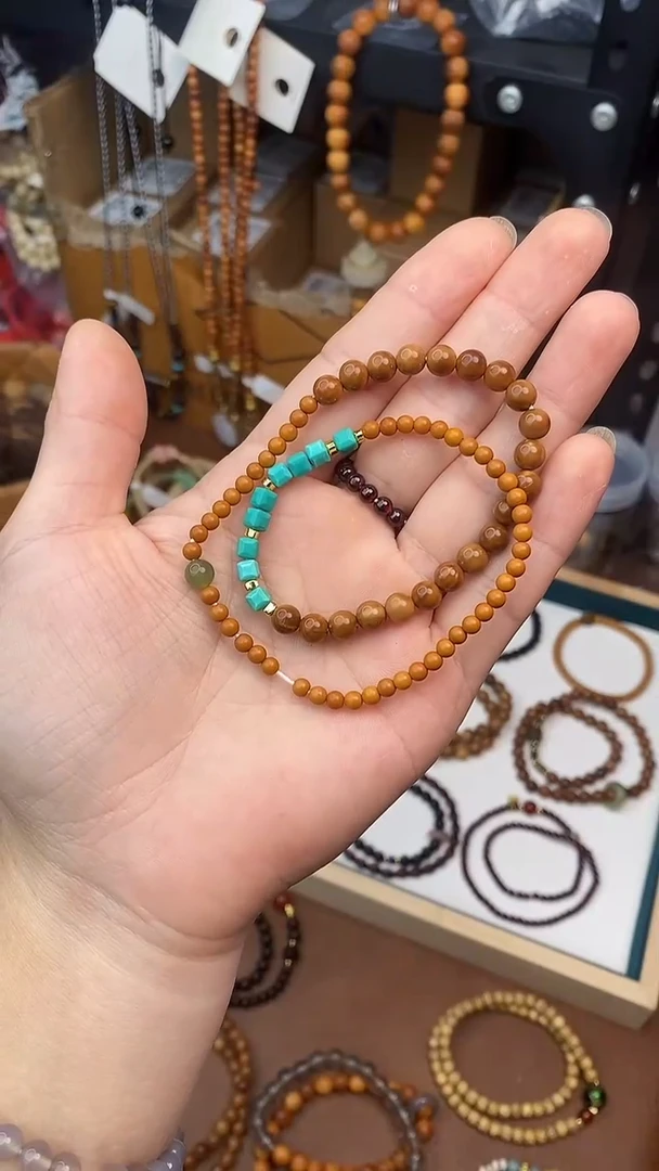 未镶嵌库克手串库克6mm橄榄核双圈