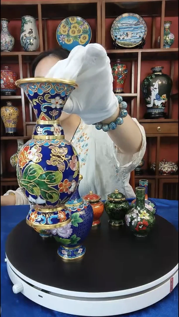 手工艺品琉璃花觚1支