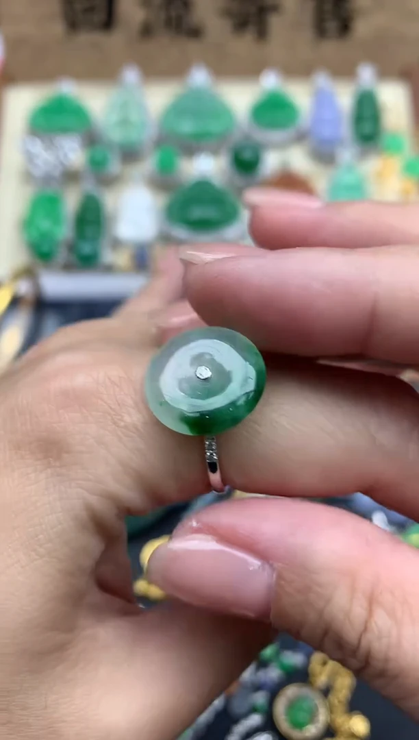 【闪购商品】翡翠戒指18K金镶嵌343-中国好珍宝