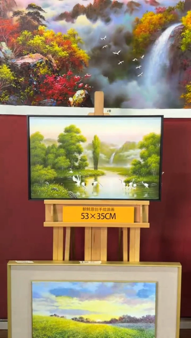 油画【69号】朝鲜原创纯手绘孤品油画丨顺丰包邮
