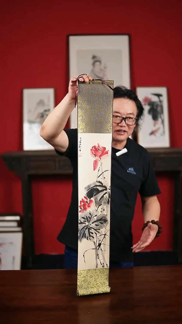 国画手写手绘-15*90卷轴