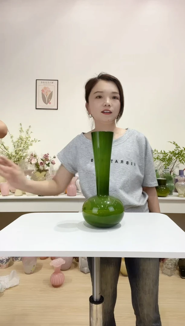 长颈瓶大号套瓷琉璃