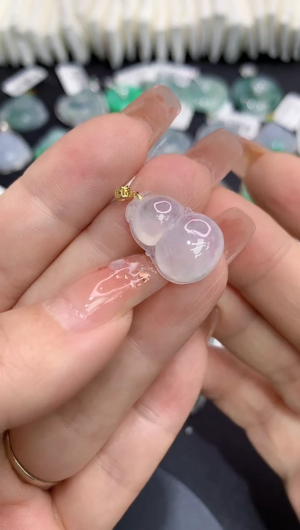 吊坠(不含链)18K金镶嵌翡翠11111111111