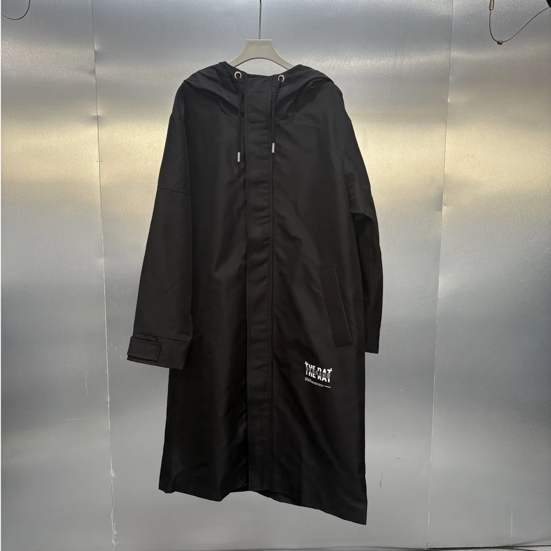 H04-10535-DEB（中长款）春秋季后背潮流时尚印花休闲外套