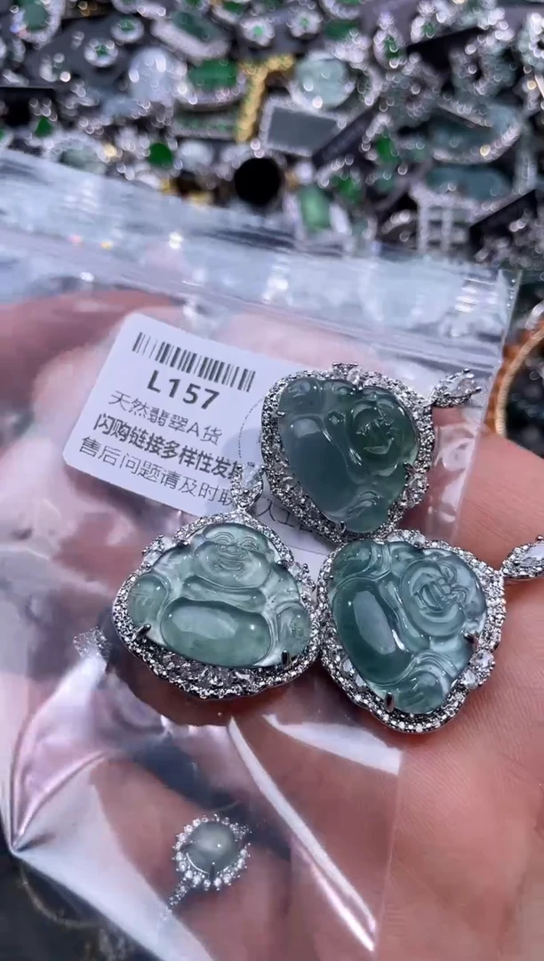 【闪购商品】翡翠颈饰未镶嵌L157多样性发其一