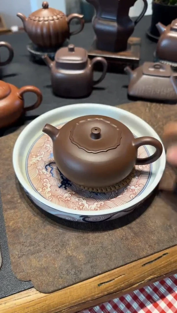 茶壶紫砂柿柿如意