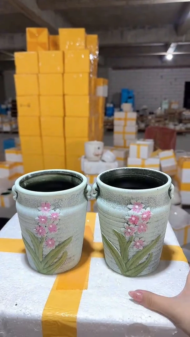 高温陶瓷花盆+Q520