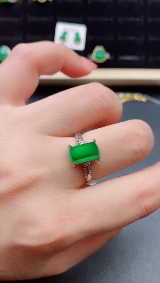 【闪购商品】翡翠戒指银S925镶嵌121212
