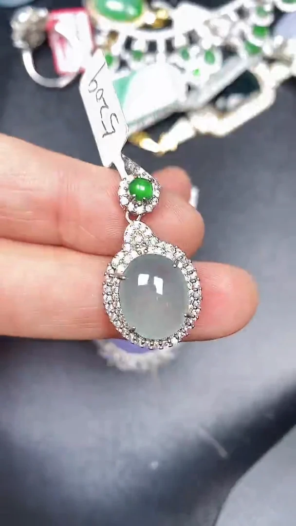 银S925镶嵌戒指翡翠1680