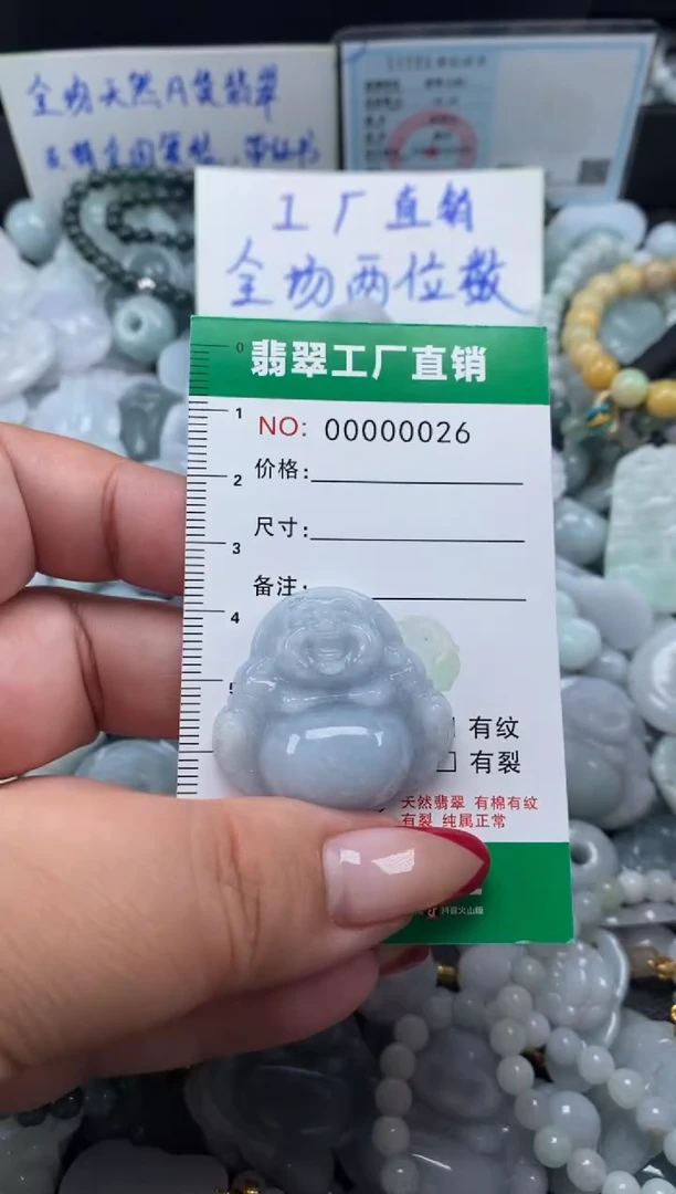 翡翠未镶嵌颈饰天然A货翡翠0026