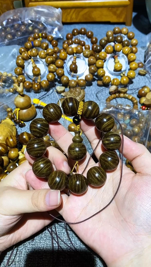 阴沉木手串/手链未***远阴沉木水波纹2.0手串