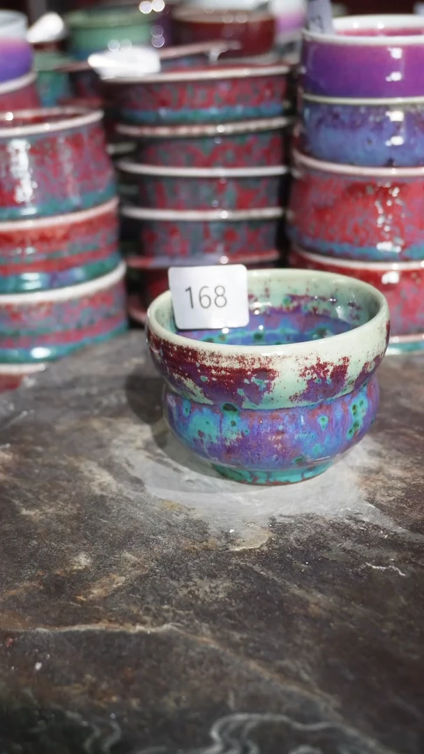 摆件陶精品窑变钧瓷茶器