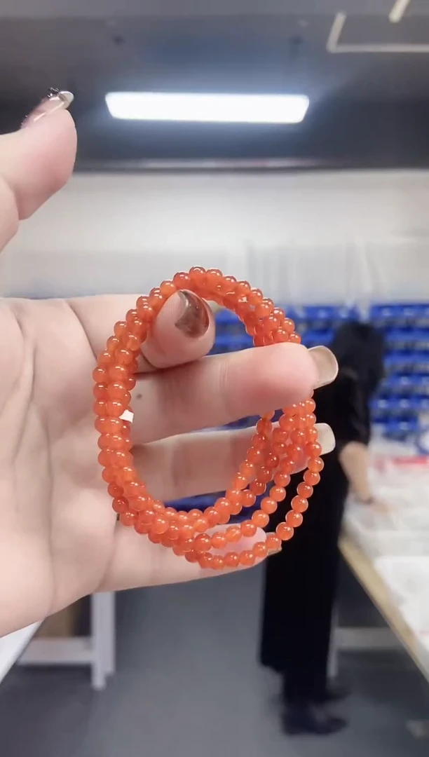 【闪购商品】南红玛瑙手串未镶嵌多样性发其一颜色微差