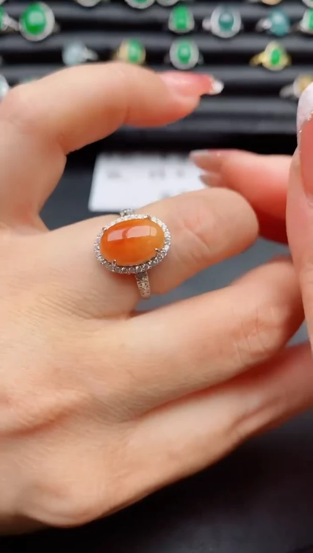 【闪购商品】翡翠戒指银S925镶嵌312321