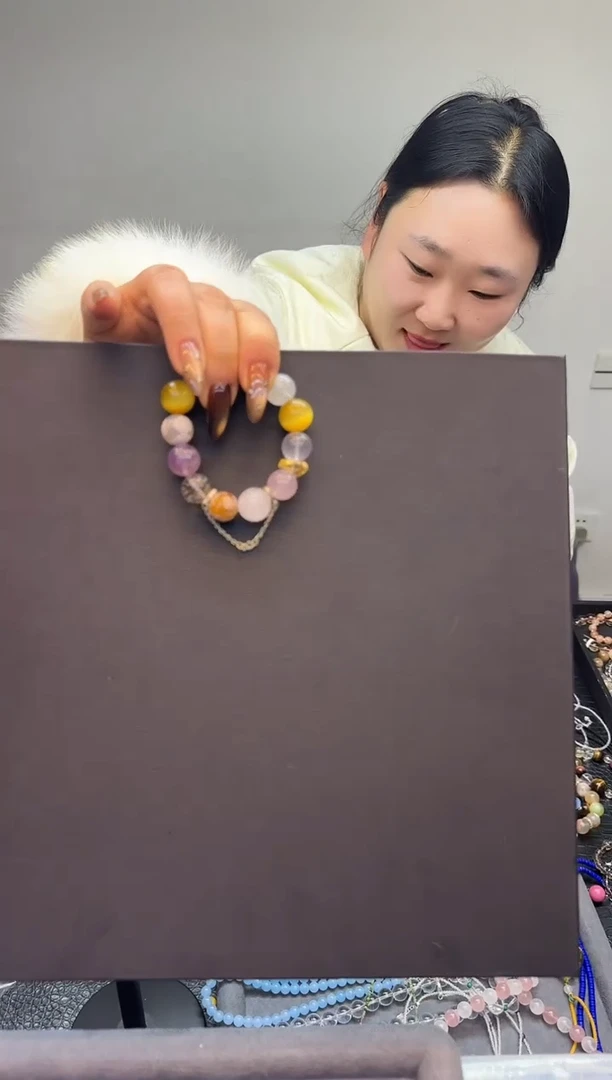 水晶摆件未镶嵌天然多宝手链