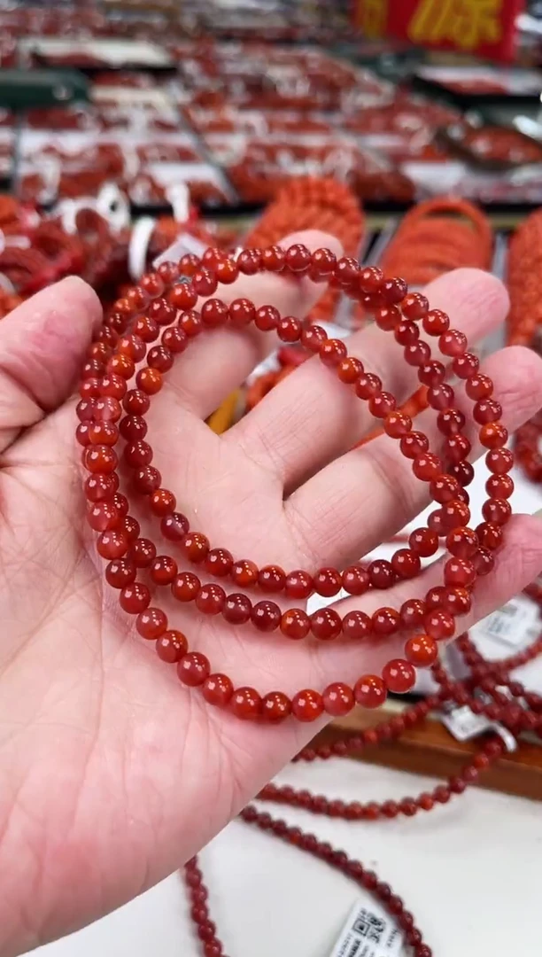 【闪购商品】南红玛瑙瓦西多圈5+未镶嵌一个/条
