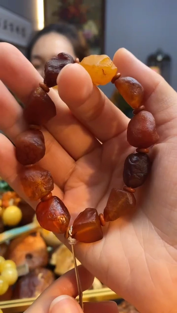 手链琥珀未镶嵌手串