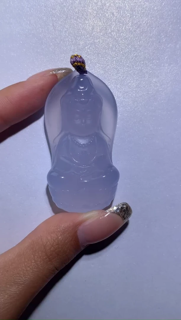 未镶嵌颈饰玛瑙/玉髓素衣观音宝宝佛