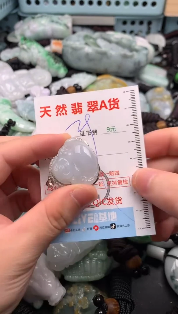 翡翠未镶嵌吊坠(不含链)1
