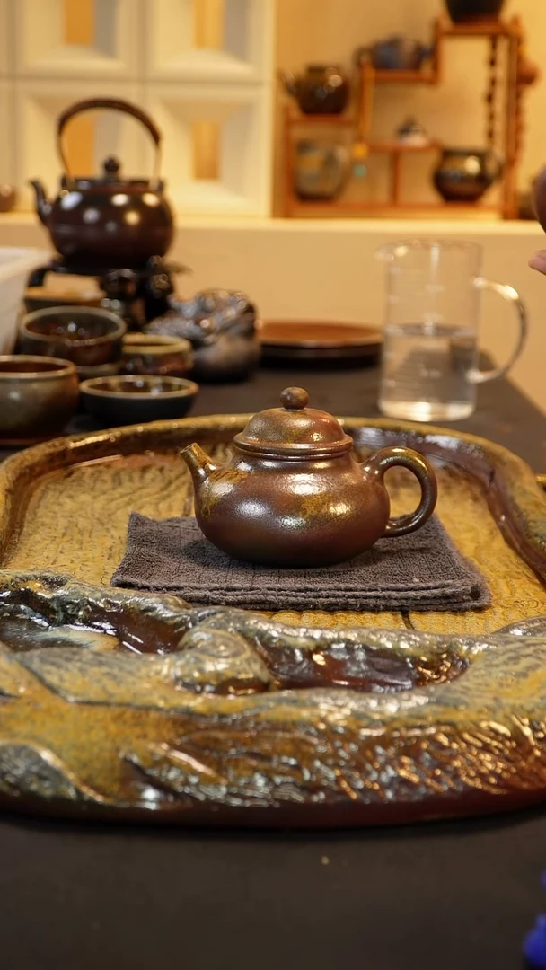 紫砂柴烧纯自然紫砂柴烧220毫升