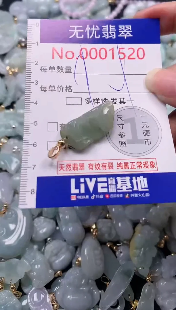 吊坠(不含链)未镶嵌翡翠1520