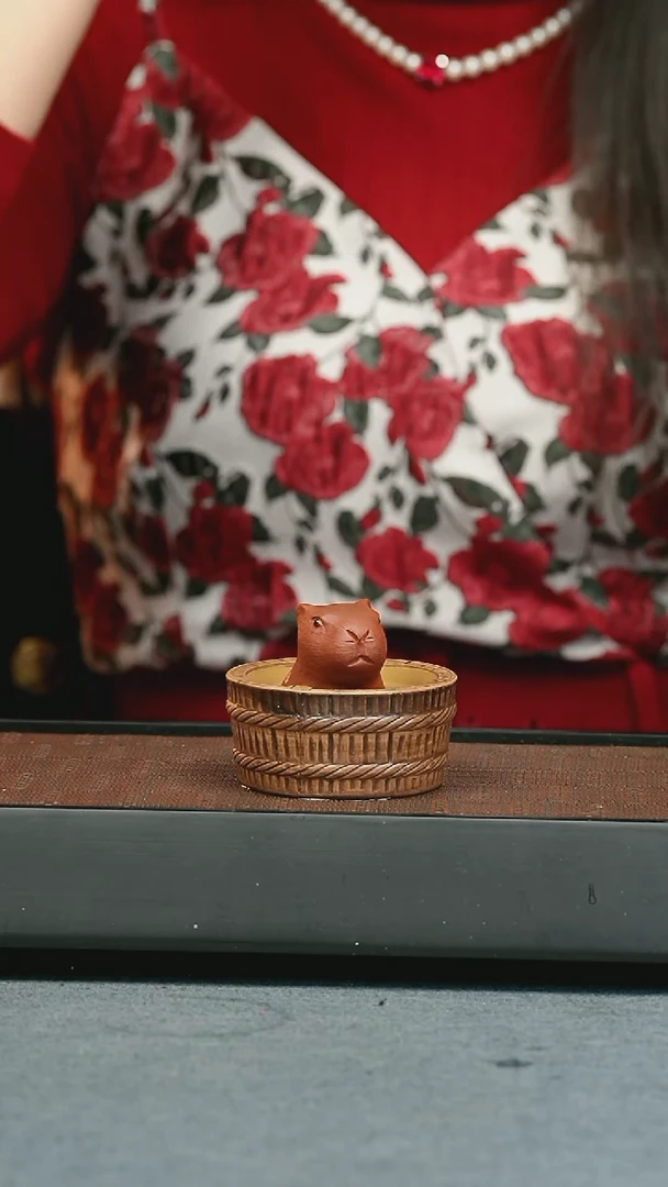 【闪购商品】紫砂茶壶五堂茶宠-卡皮巴拉（套）