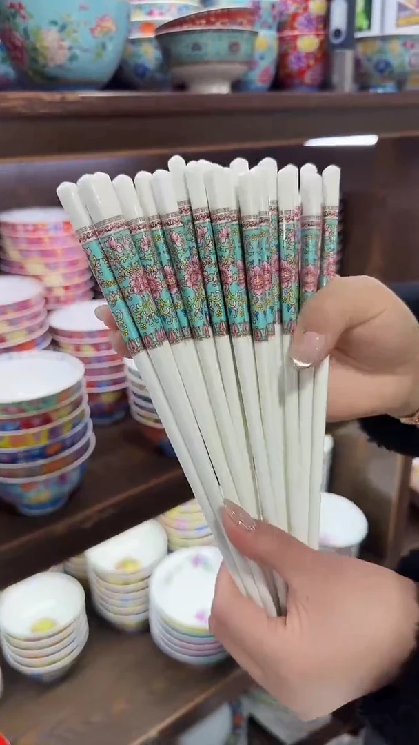 【闪购商品】瓷片筷子10双景德镇餐具