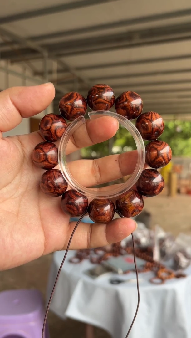 黄花梨/降香黄檀海南黄花梨2.0x纹手串