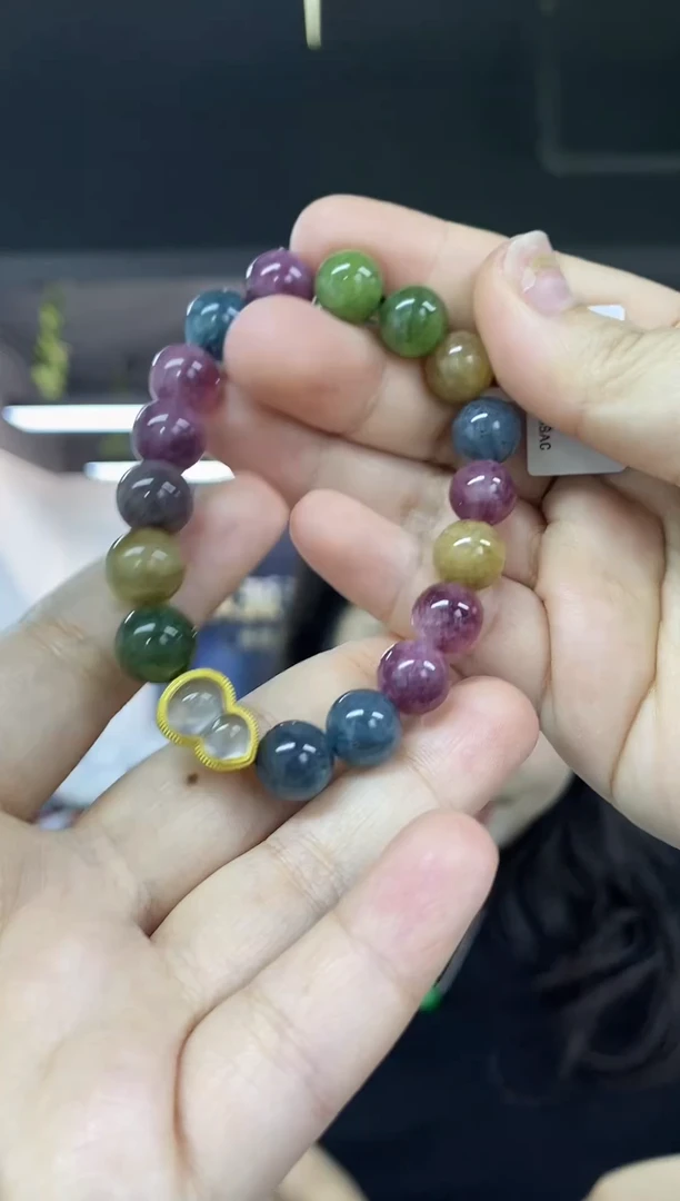 未镶嵌手串碧玺多样性发其一颜色微差