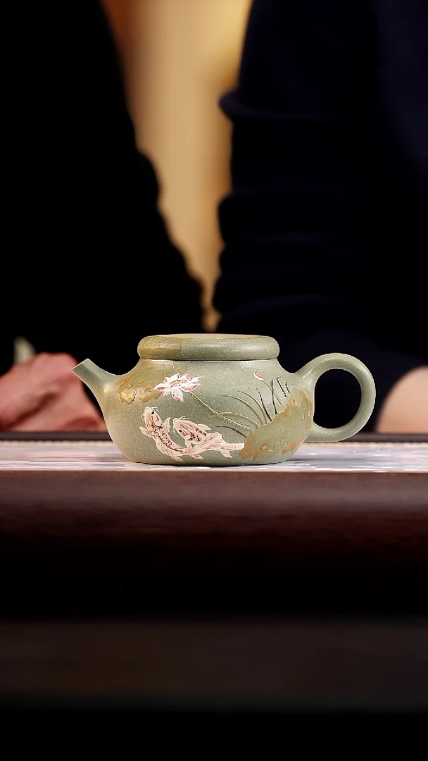 45 景舟豆青泥荷韵170cc