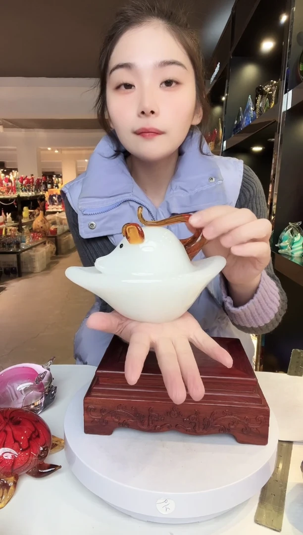 【闪购商品】茶盏琉璃摆件家居摆件