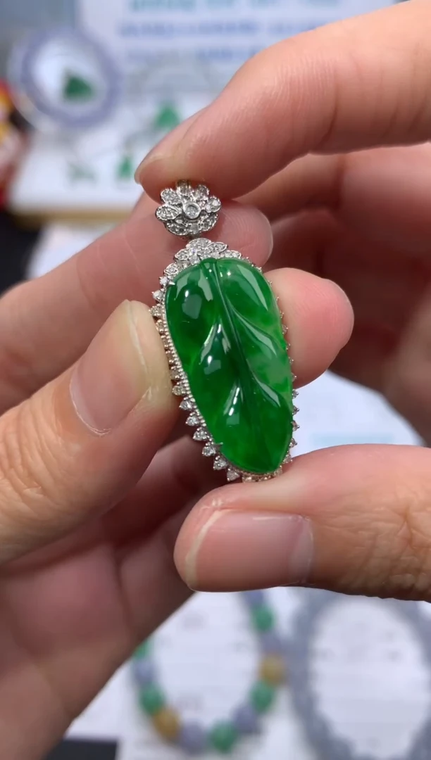 【闪购商品】定制翡翠18K金镶嵌模式推广期24小时鉴赏期
