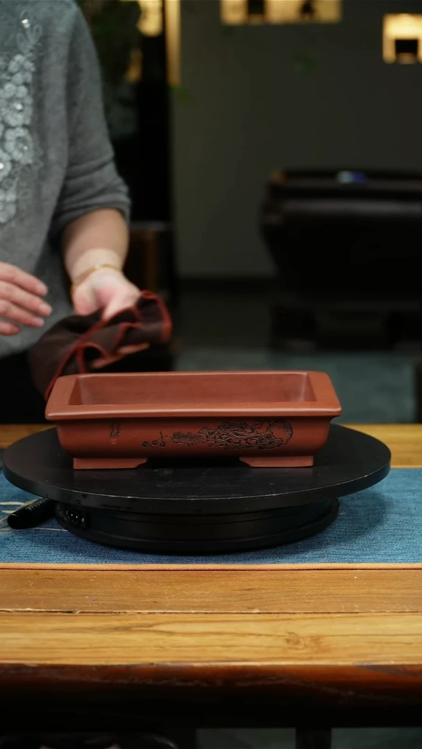 木**兰李超紫砂兰花盆