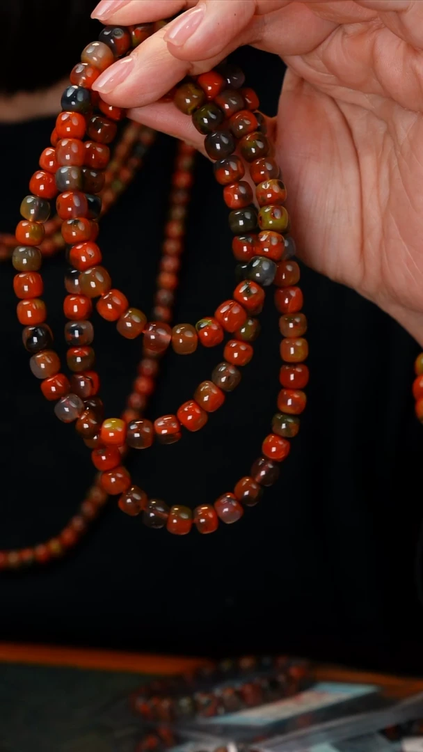 未镶嵌手链南红玛瑙A****)包浆料多圈