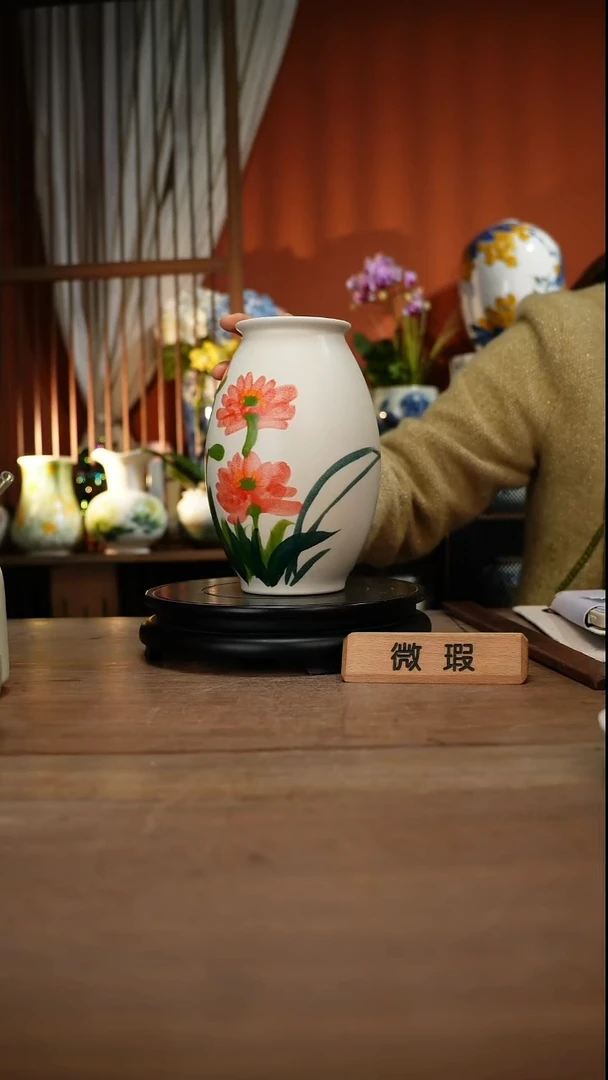 当代高温釉下彩手绘陶瓷餐具