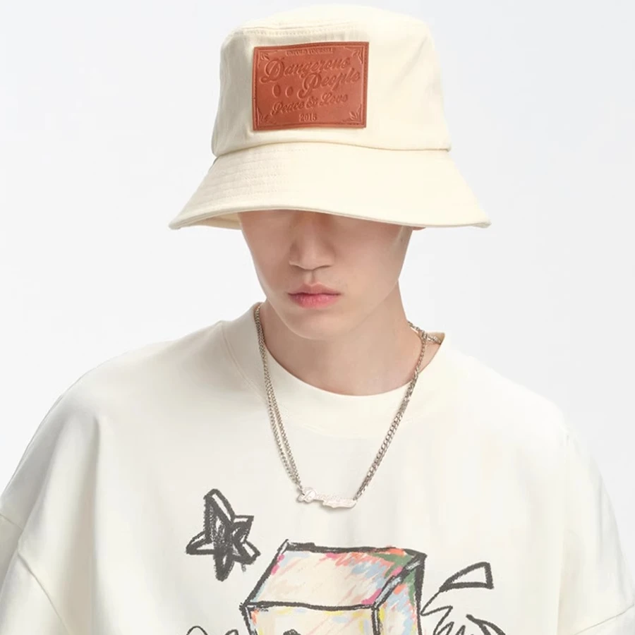 Dangerouspeople薛之谦dsp户外渔夫帽显脸小潮牌情侣百搭遮阳帽
