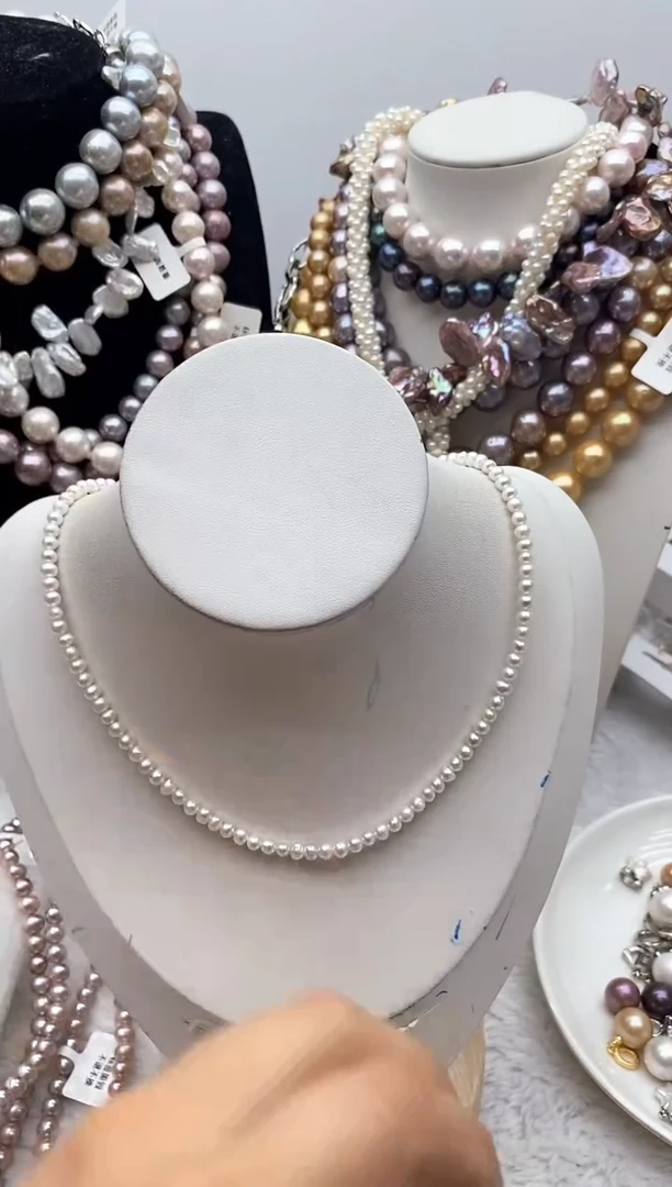 淡水珍珠钛钢颈饰26