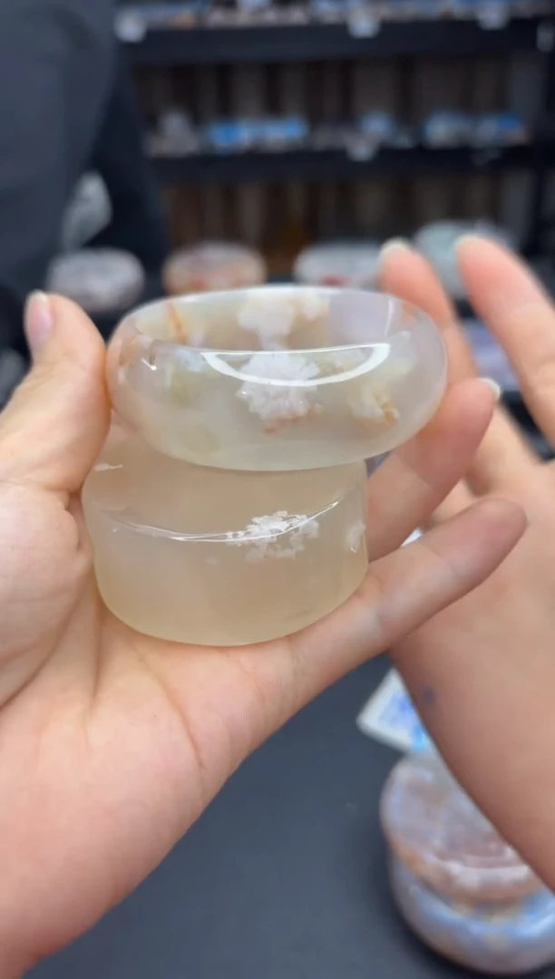 【闪购商品】石英质玉手镯未镶嵌50（53圈赠送镯心）