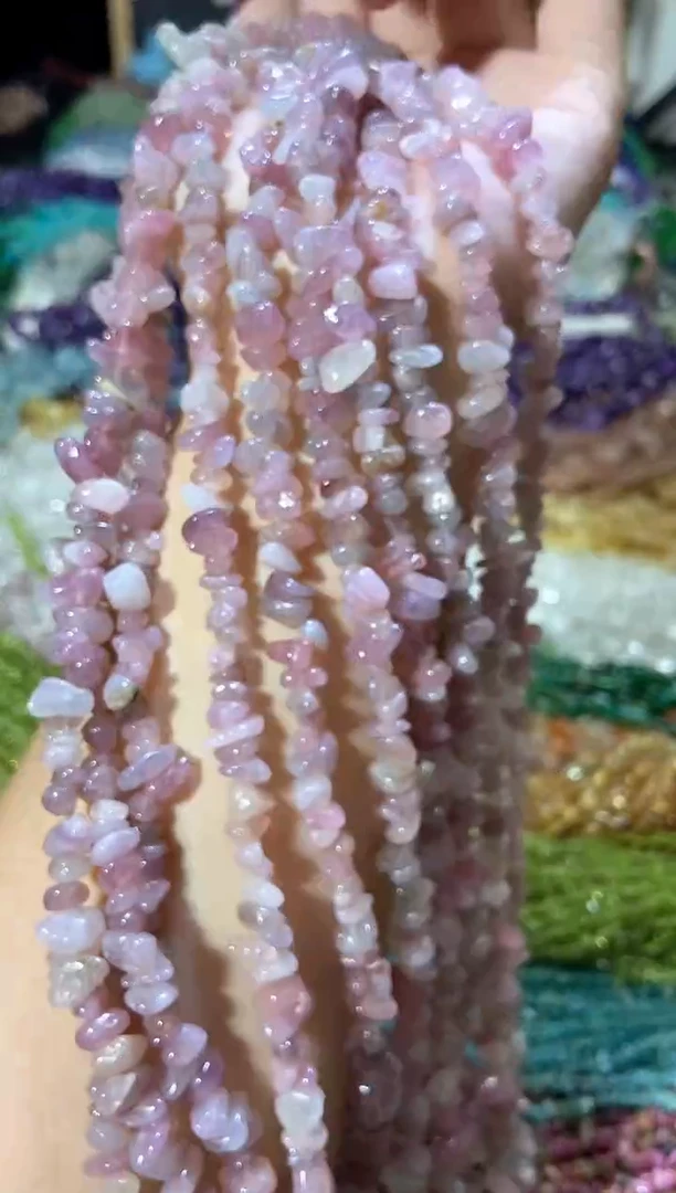 水晶珠宝半成品未镶嵌深紫马粉