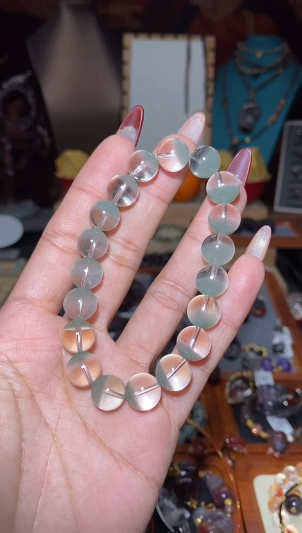 【闪购商品】水晶手串未镶嵌翠幽灵半盆