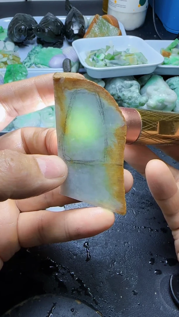 未镶嵌挂件翡翠022