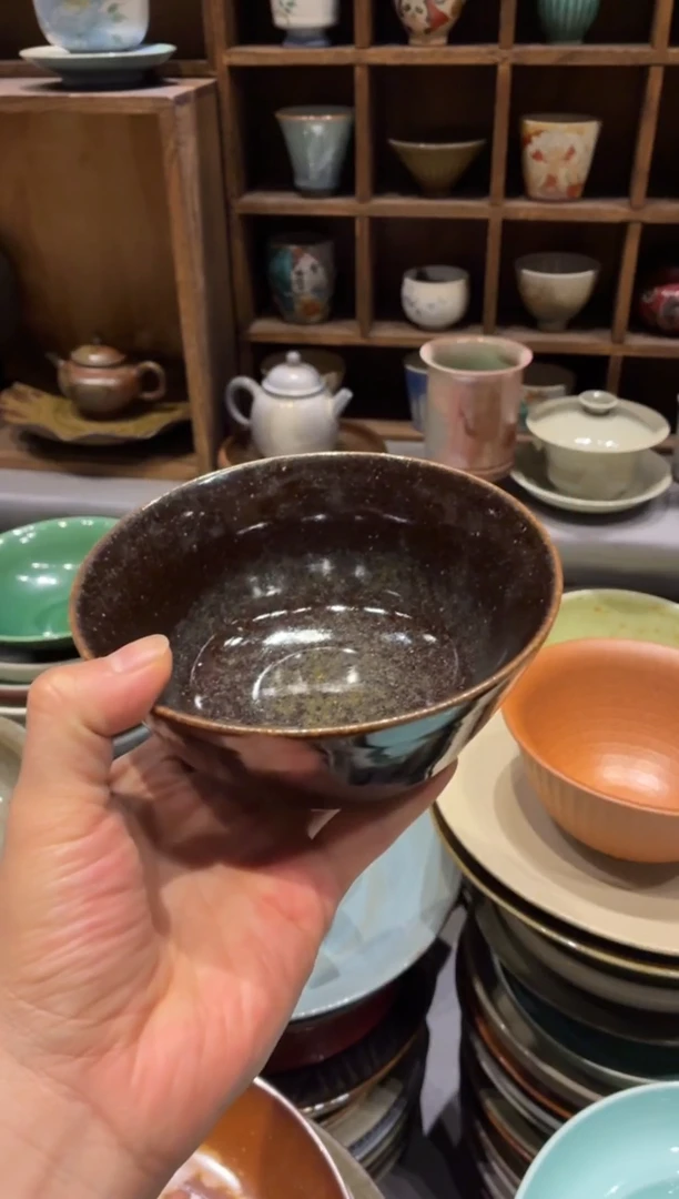 瓷片李*莲39松木马蹄碗1个