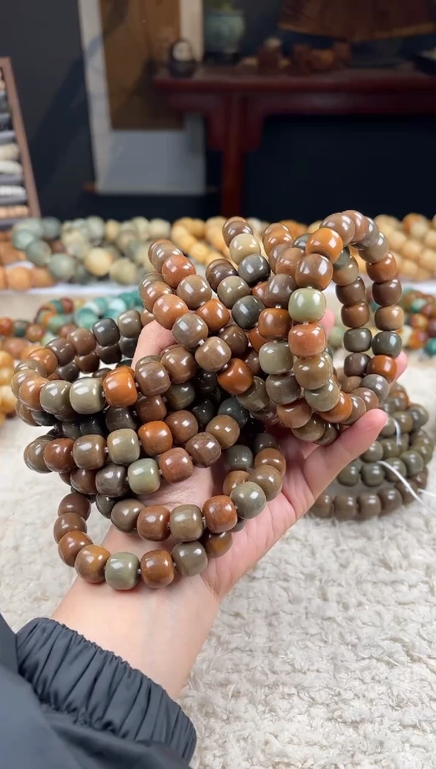 【闪购商品】菩提根/象牙果手串13有风化纹（659）