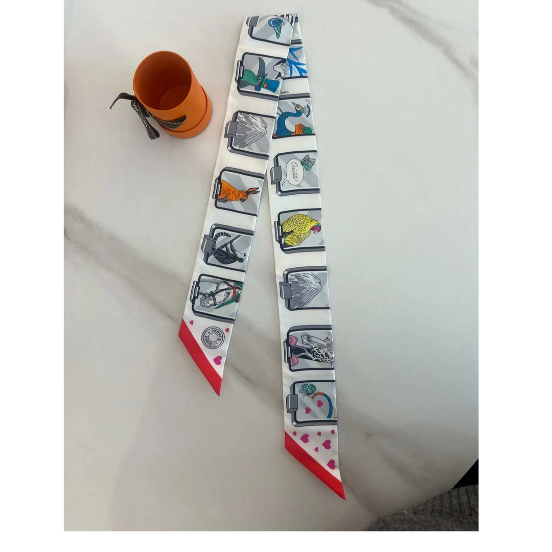 全新未使用 Hermes/爱马仕 twilly 小丝巾