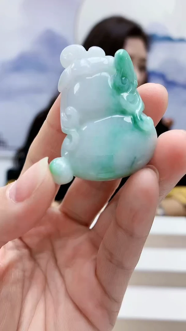 未镶嵌定制翡翠4829lr-毛货挂件36