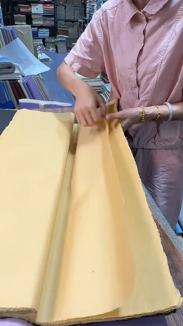 纯手工四尺整张50张中仿古金粉光板雁楮皮云龙半生熟