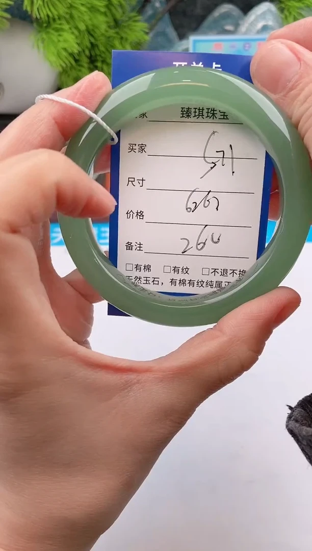 【闪购商品】石英质玉手镯未镶嵌s71东陵玉微色差